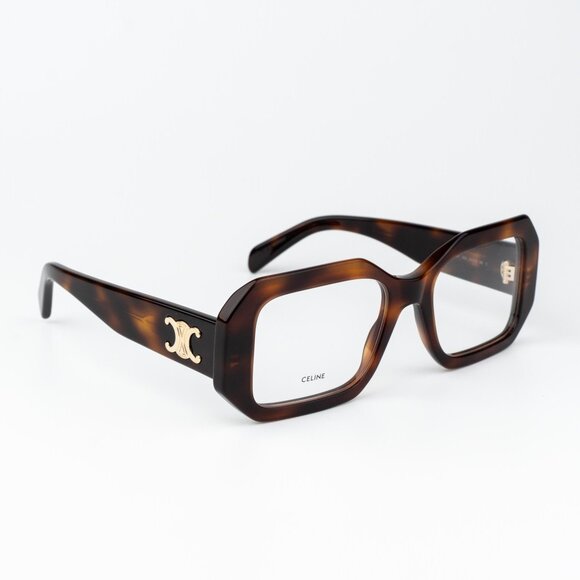 Celine TRIOMPHE Women Eyeglasses Blonde Havana Rectangle CL50155I 053 AUTHENTIC - Picture 3 of 14